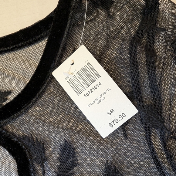 Her Universe Studio Ghibli Howl's Moving Castle Calcifer Vignette Black Dress - Picture 3 of 9